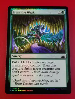 1x Hunt the Weak | FOIL | Rivals of Ixalan | MTG Magic Cards - Image 1