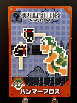 Hammer Bro Super Mario Bros Card Japanese Nintendo TOP TCG Japan 1985 - Image 1