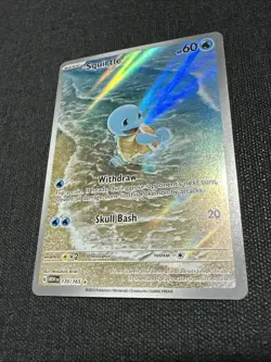 Pokemon Squirtle Holo Card TCG SV Scarlet & Violet 151 Series 170/165 NM - Image 1