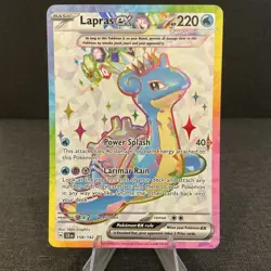 Lapras ex 158/142 Sv07: Stellar Crown Full Art Ultra Rare Holo Pokemon Card - Image 1