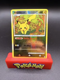 Pokemon TCG Pikachu 94/123 Diamond & Pearl Burger King Promo NM Card Reverse -c - Image 1