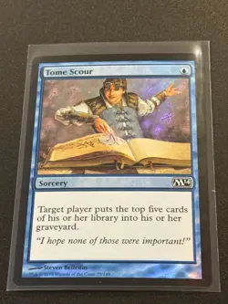 Core Set 2014 Tome Scour FOIL MTG Magic the Gathering NM - Image 1