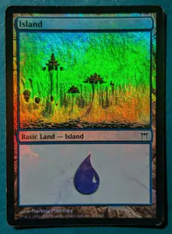 FOIL Island - MTG - Champions of Kamigawa - 292/306 - Land - Image 1