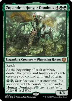 Zopandrel, Hunger Dominus - ONE 195 - NM - MTG Magic - Image 1