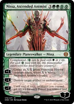 Nissa, Ascended Animist - ONE 175 - NM - MTG Magic - Image 1