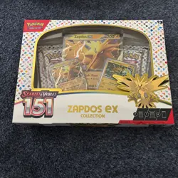 151 Zapdos ex Collection Box 4 Packs Scarlet & Violet Pokemon TCG **SEALED/NEW** - Image 1
