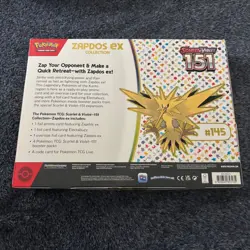 151 Zapdos ex Collection Box 4 Packs Scarlet & Violet Pokemon TCG **SEALED/NEW** - Image 2