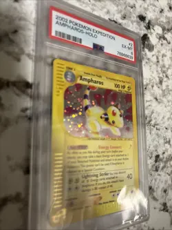 Ampharos Holo 2/165 PSA 6 Pokemon Expedition 2002 Base Set Holo - Image 4