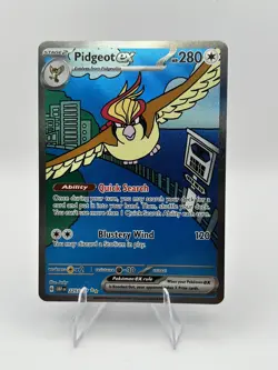 Pidgeot ex 225/197 SIR Special Illustration Rare Pokemon Obsidian Flames NM - Image 1