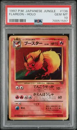 1997 Pokemon Jungle Flareon Holo #136 PSA 10 Gem Mint 🔥💎 - Image 2