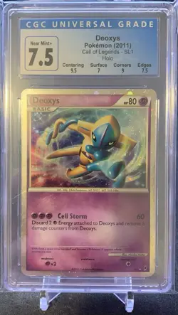 Deoxys Pokemon Call of Legends SL1 CGC 7.5 - Image 1