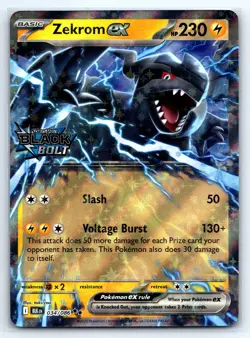 Pokemon Zekrom ex Black Bolt PROMO Stamped PHolo 034/086 NM - Image 1