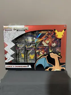 Pokemon TCG Celebrations Collection Lance's Charizard V Box 820650101625 - Image 1