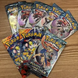 Pokemon Booster Packs Lot Of 8 Journey Together, Surging Sparks* - Image 1