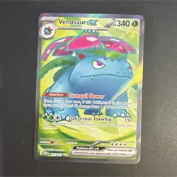 Pokemon TCG Venusaur ex Scarlet & Violet 151 Ultra Rare Holo 182/165 340 HP - Image 1