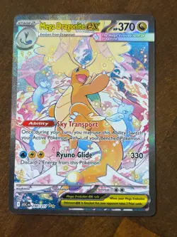 Pokemon Mega Dragonite EX SIR 290/217: Ascended Heroes Pack Fresh NM ENGLISH - Image 2