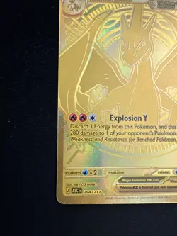 Pokemon Mega Charizard Y Ex 294/217 Hyper Rare - Image 5