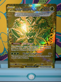 Pokemon TCG Teal Mask Ogerpon Ex 177/131 Prismatic Evolutions Near Mint - Image 1