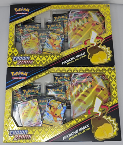 *TWO* BOTH Pokemon Game Crown Zenith Pikachu VMAX Special Collection Boxes 820650851889 - Image 1