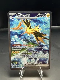 Pokemon Zapdos ex 202/165 Sv: 151 Holo Special Illustration Rare LP - Image 1