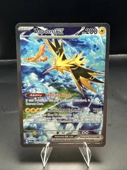 Pokemon Zapdos ex 202/165 Sv: 151 Holo Special Illustration Rare LP - Image 2