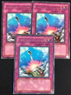 YUGIOH COMPULSORY EVACUATION DEVICE x3 IOC-103 RARE (NM) - Image 1