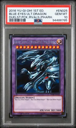 2016 1ST ED #EN025 BLUE-EYES ULTIMATE DRAGON PSA 10 - Image 1