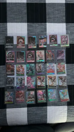 One Piece TCG Lot Japanese Singles Alt Arts and Leaders Various Sets NM (30) - Image 1