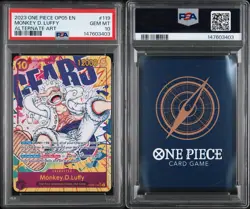 2023 One Piece OP05 EN Alternate Art #119 Monkey D. Luffy PSA 10 GEM MINT - Image 3
