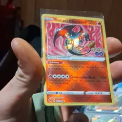 Pokemon Radiant Charizard Holo Pokemon GO Card 011/078 - Image 1