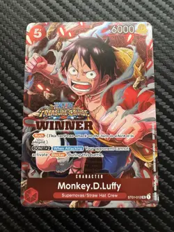 Monkey.D.Luffy (Winner Rush) ST01-012 Treasure Cruise SR One Piece Card Game - Image 1
