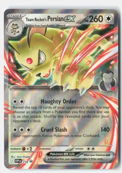 Team Rocket's Persian ex - Promo Holo SV: Scarlet & Violet Promo Cards 218 NM - Image 1