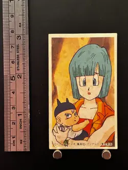 Trunks Bulma Dragon Ball Kaku Menko Card Very Rare Japan Japanes Shueisha 1 - Image 2