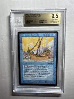 MTG Arabian Nights Merchant Ship BGS 9.5 Gem Mint 1993 - Image 1