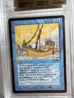 MTG Arabian Nights Merchant Ship BGS 9.5 Gem Mint 1993 - Image 3