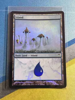 Magic the Gathering MTG Champions of Kamigawa ISLAND #292 Foil - Image 1