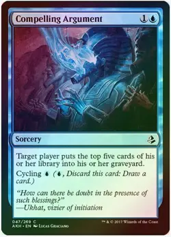 1 x Compelling Argument - Foil - Amonkhet - LP - Magic The Gathering - MTG-QXQ01 - Image 1