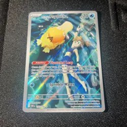Pokemon TCG Misty's Psyduck Illustration Rare Holo Card 193/182 Destined Rivals - Image 1
