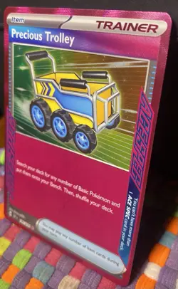 Pokemon TCG Precious Trolley Ace Spec Trainer SV08 Surging Sparks 185/191 NM - Image 4