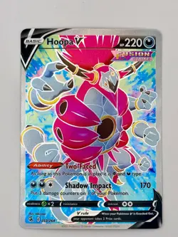 Hoopa V - 253/264 - Pokemon Fusion Strike Sword & Shield Full Art Rare Card NM - Image 1