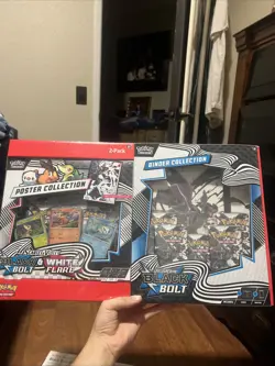 Pokemon TCG Black Bolt & White Flare Binder And Unova Poster Collection SEALED - Image 1