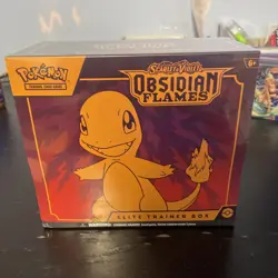 Pokemon Scarlet & Violet Obsidian Flames Elite Trainer Box (ETB) English w/Dent - Image 1