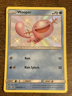 Pokemon TCG Wooper SV9/SV94 Shiny Holo Rare Hidden Fates: Shiny Vault NM - Image 1