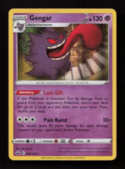 Gengar 057/198 Holo Rare Chilling Reign Pokemon Near Mint - Image 1