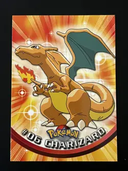 Topps 1999 Charizard #6 Pokemon TV Animation Edition Series 1 (Blue Label) - Image 1