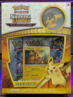 Pokemon TCG Shining Legends Pikachu 3-PACK BLISTER SET 2017 {BRAND NEW/SEALED} - Image 1