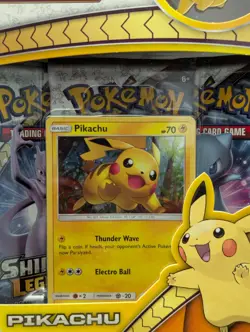 Pokemon TCG Shining Legends Pikachu 3-PACK BLISTER SET 2017 {BRAND NEW/SEALED} - Image 4