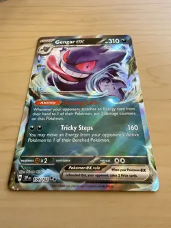 Pokemon Gengar EX TCG Scarlet & Violet Temporal Forces 104/162 Holo Double Rare - Image 2