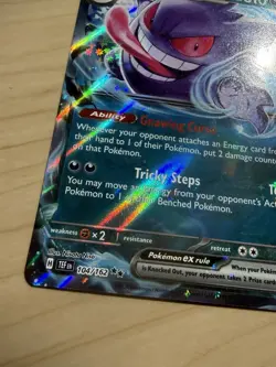 Pokemon Gengar EX TCG Scarlet & Violet Temporal Forces 104/162 Holo Double Rare - Image 4