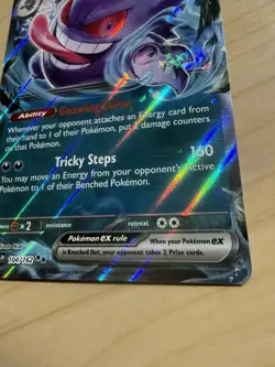 Pokemon Gengar EX TCG Scarlet & Violet Temporal Forces 104/162 Holo Double Rare - Image 5